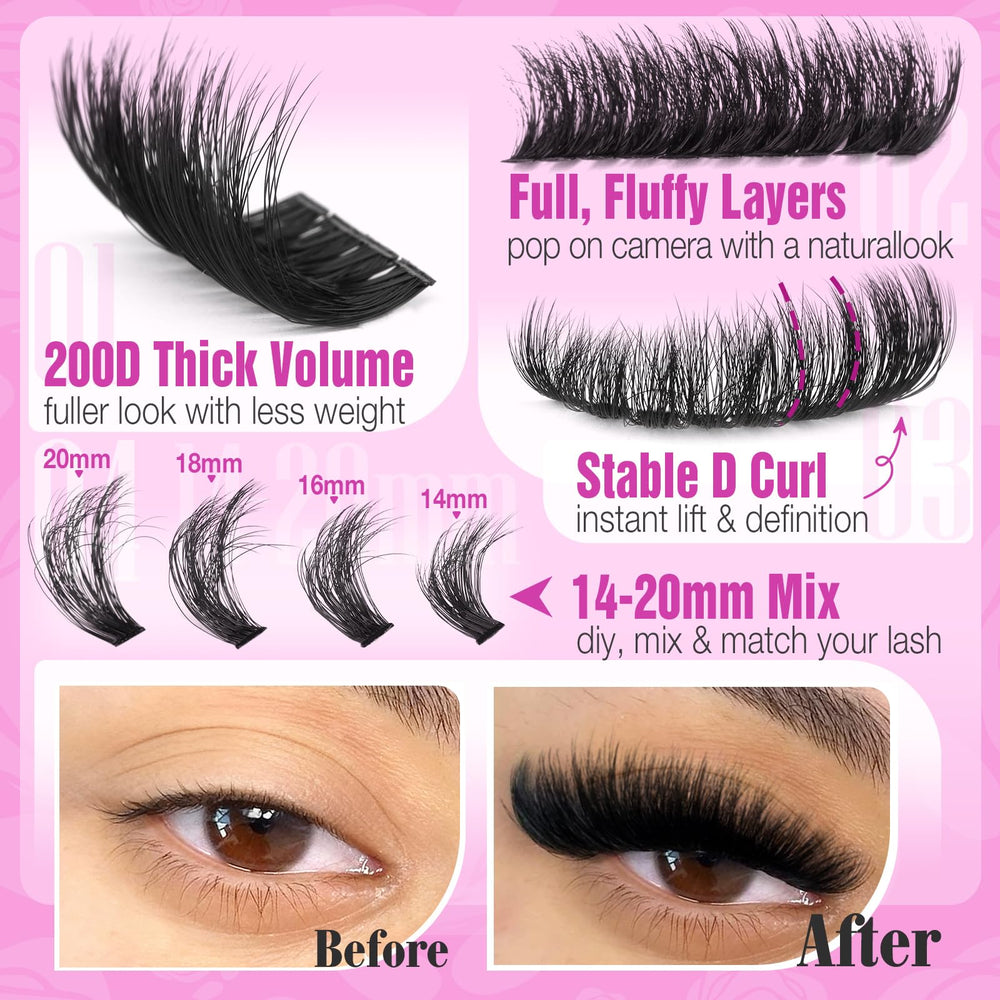Yawamica lash extensions tweezers for precise placement and mess-free application.