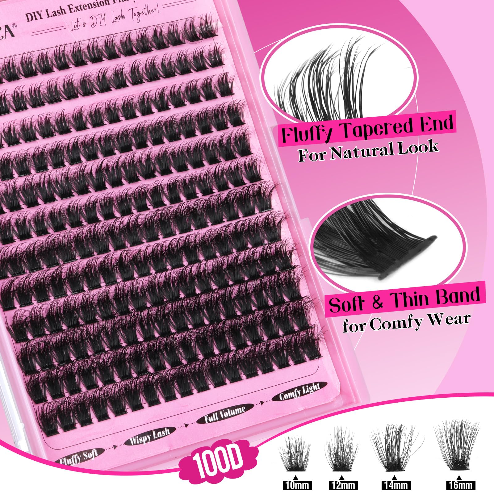Yawamica premium faux mink lashes 240pcs for a DIY salon-like look.