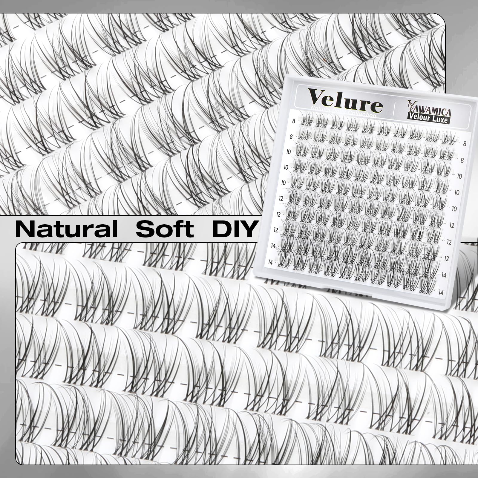 Yawamica Velure ready-to-use lashes are designed for natural daily wear.