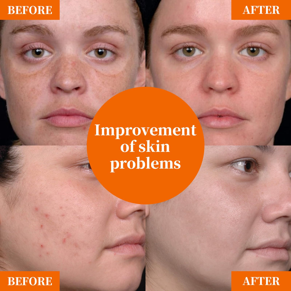 Lifestyle shot of Yayabb Vitamin C Serum suggesting day and night use