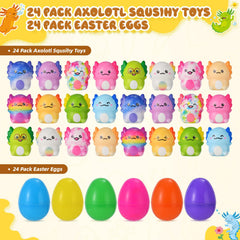 YBSOP Colorful axolotl designs for Easter party favors.