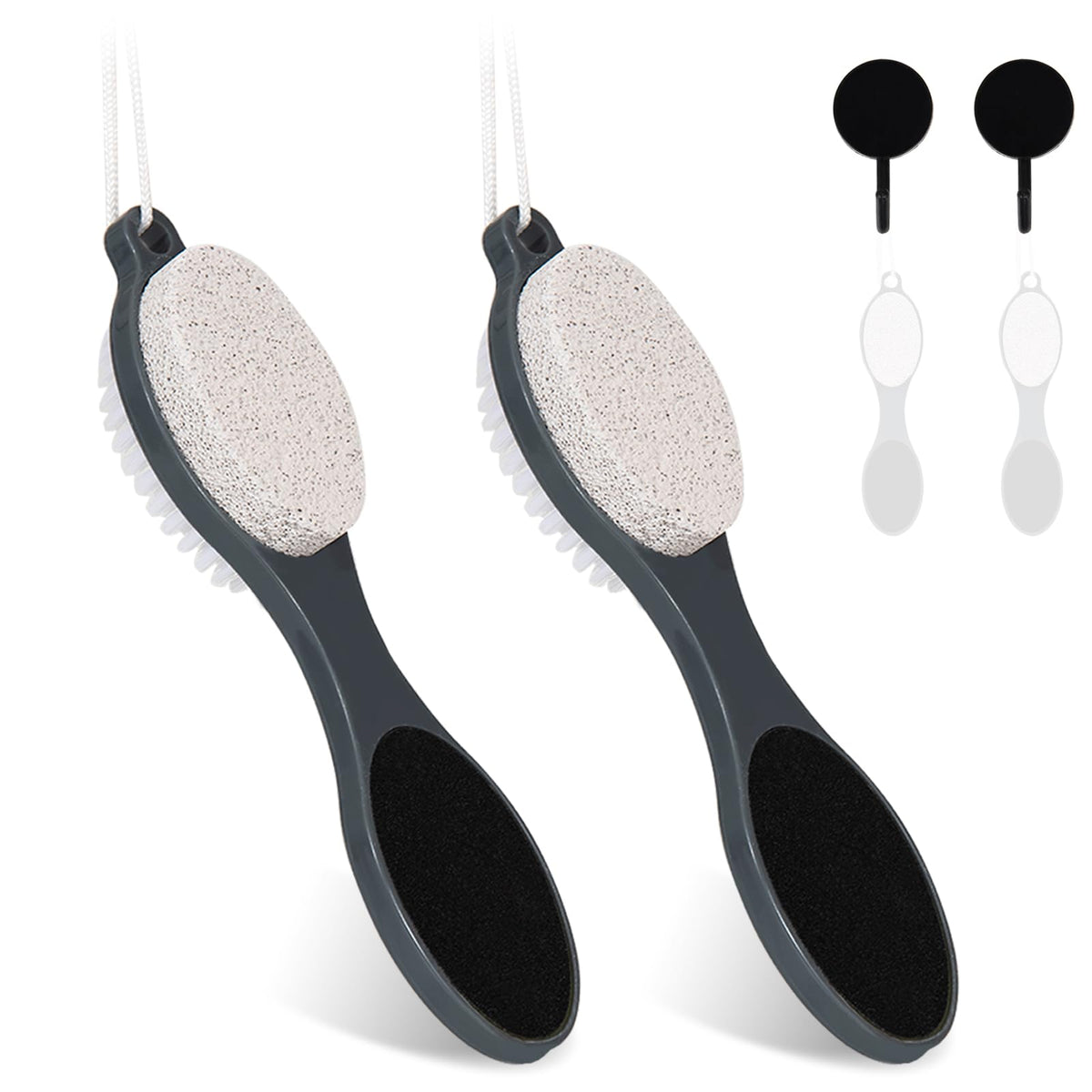 Yclin Foot File Callus Remover dual-sided head for deep cleansing and exfoliation at home.