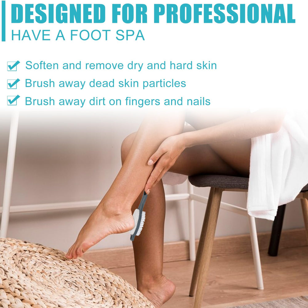Yclin Rubbing foot plate enhances exfoliation for visibly softer heels.