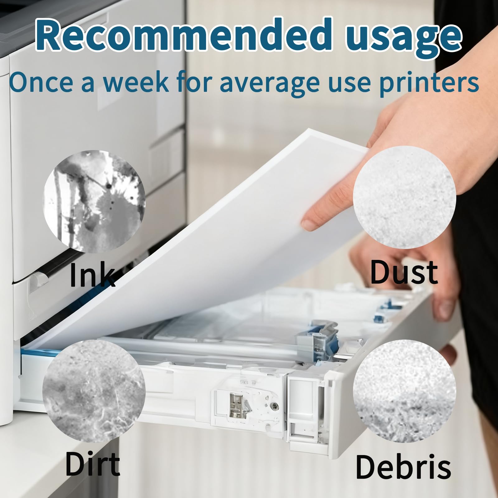 YCMobilya durable reusable sheets illustrate a long-lasting printer maintenance solution.