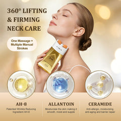 Ycz Neck-Eye Care Set jar close-up reveals hydrating, cushiony cream texture.