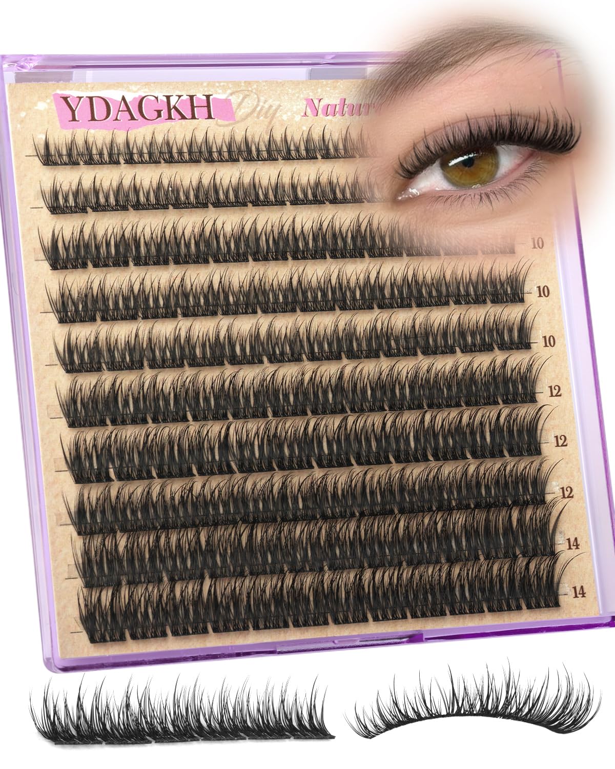YDAGKH lightweight silk lashes feel soft and comfortable