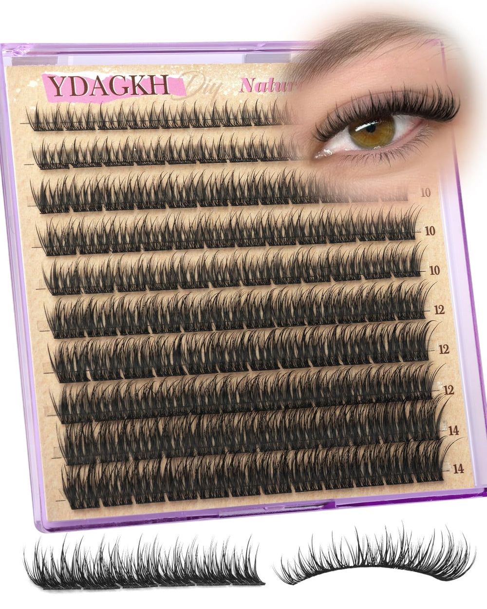 YDAGKH lightweight silk lashes feel soft and comfortable