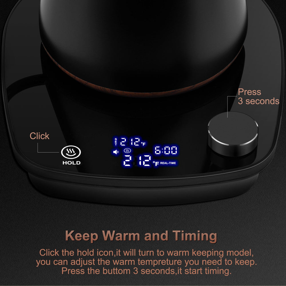 YDDZZM gooseneck kettle 304 stainless inner for pure water.