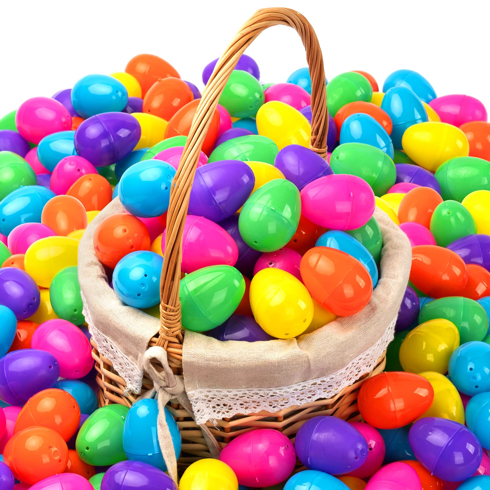 YEAHBEER fillable Easter eggs with hinged lids for easy opening and closing.