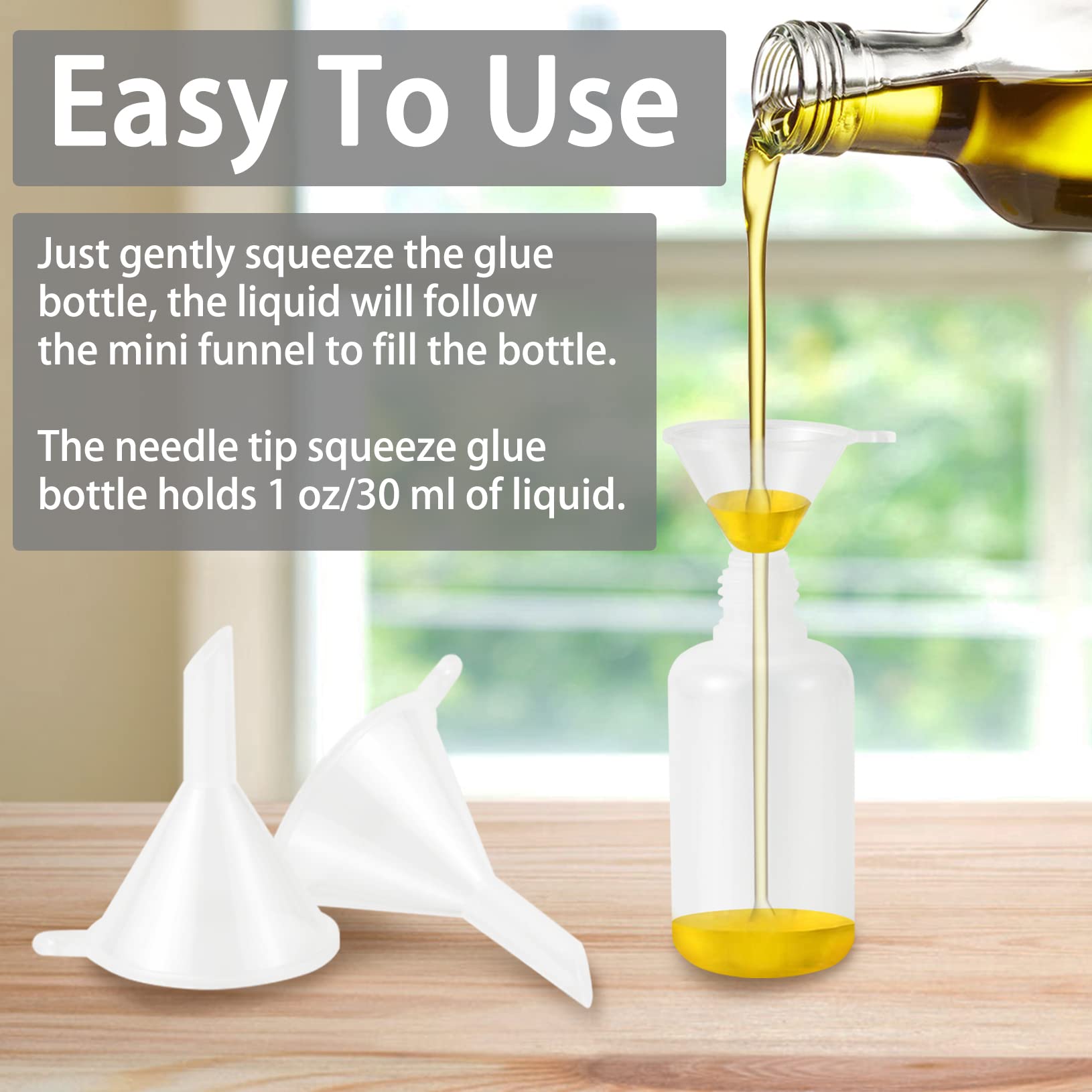 YEAJOIN green-cap bottle offers 1mm needle precision for fine details.