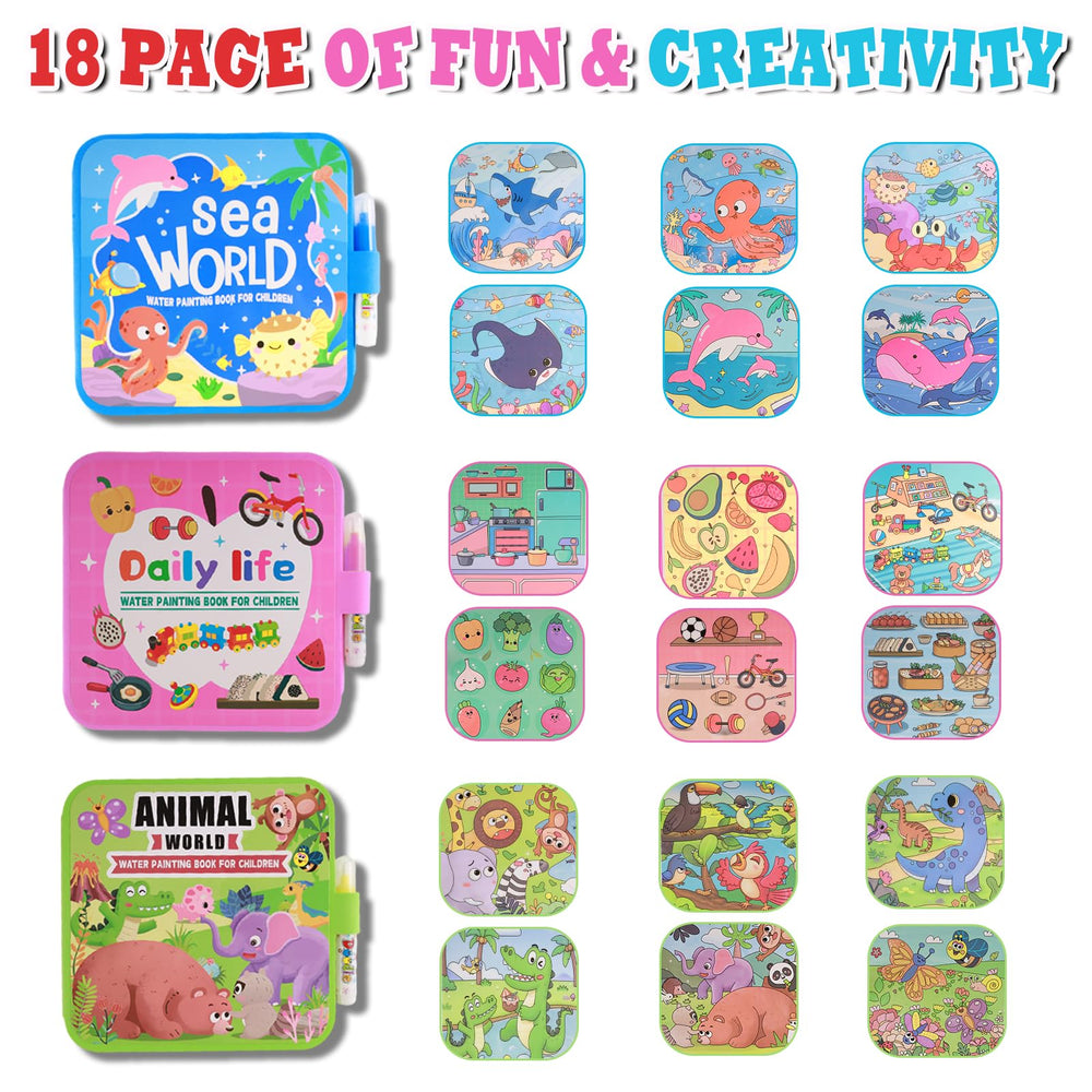 YECHISY Ocean Adventure water book reveals vivid colors in a mess-free way