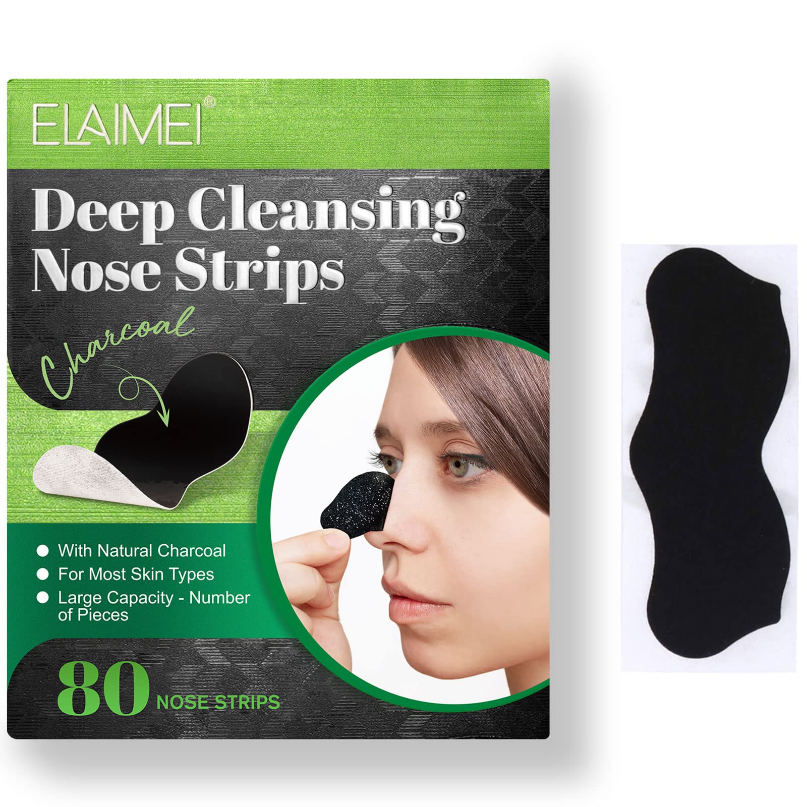 Yecuce Elaimei pore strips pack for deep cleansing and blackhead removal.
