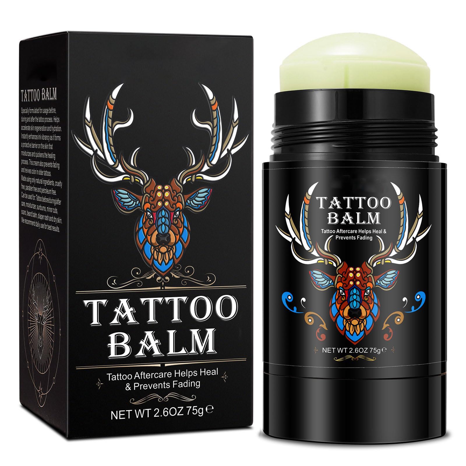 Yecuce tattoo aftercare balm in a tube for easy, mess-free application.