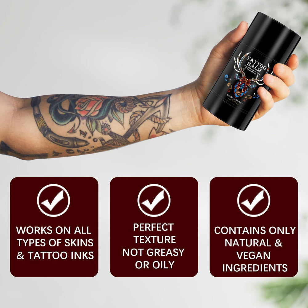 Yecuce balm on an older tattoo enhances color brightness and softness.