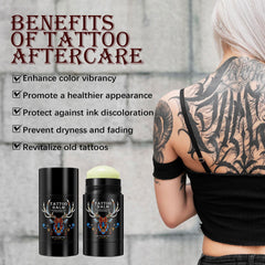 Rolling on Yecuce tattoo balm for gentle skin care