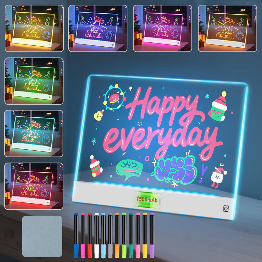 Yecuip 16-inch LED note board rechargeable for cordless drawing on the go.