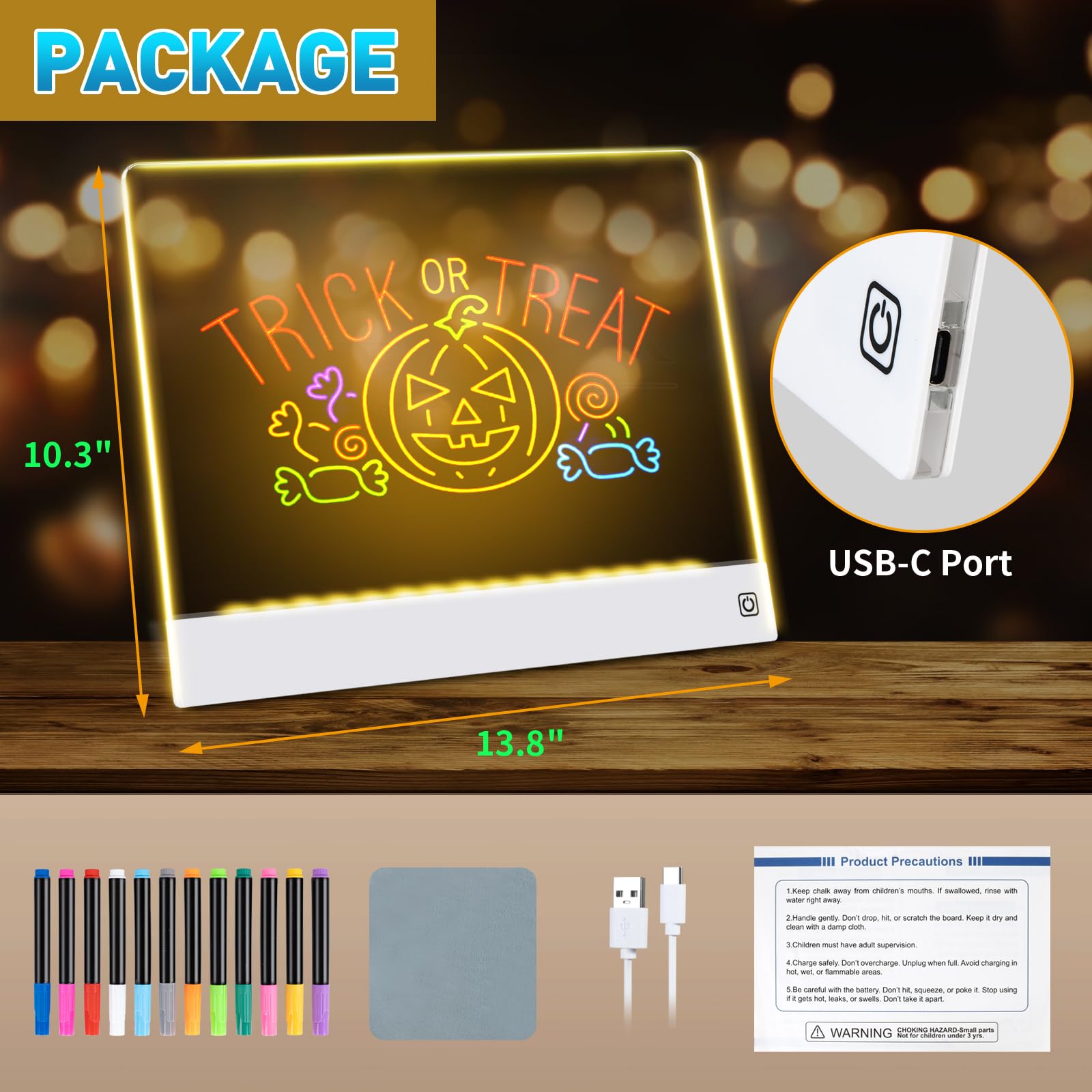 Yecuip durable dry erase surface wipes clean for quick reuse.