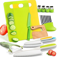 Yeeammk 13-piece toddler kitchen set for imaginative cooking play with safe tools