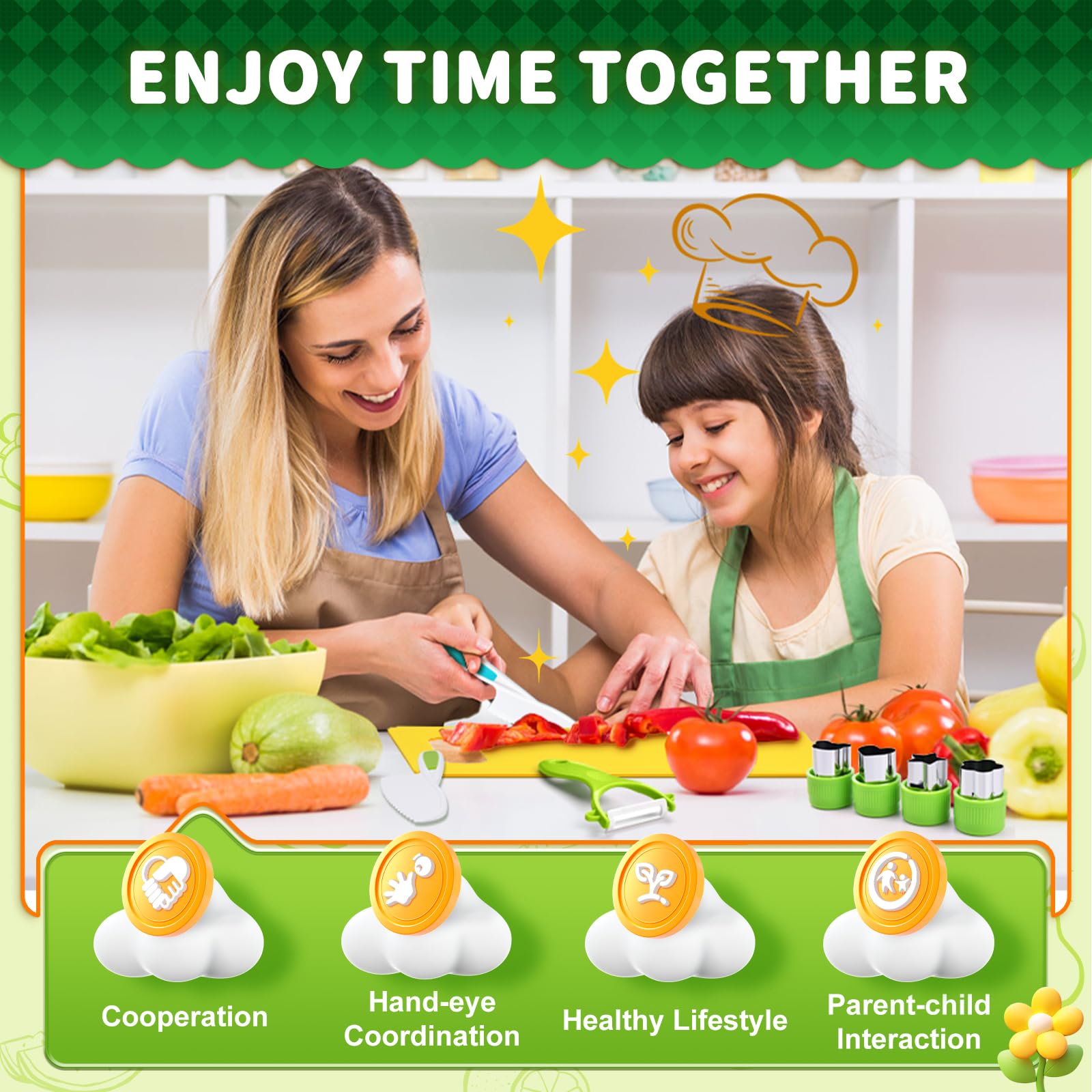 Yeeammk crinkle cutter, kid-safe tool for fun cutting activities