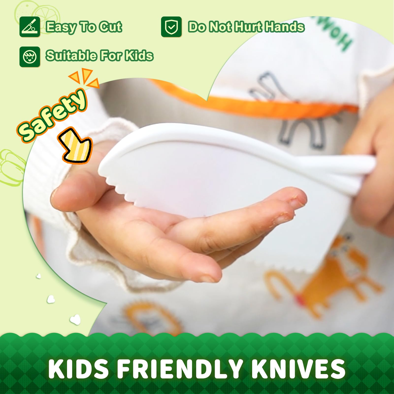 Yeeammk cutting boards pair, kid-friendly prep surface for small hands