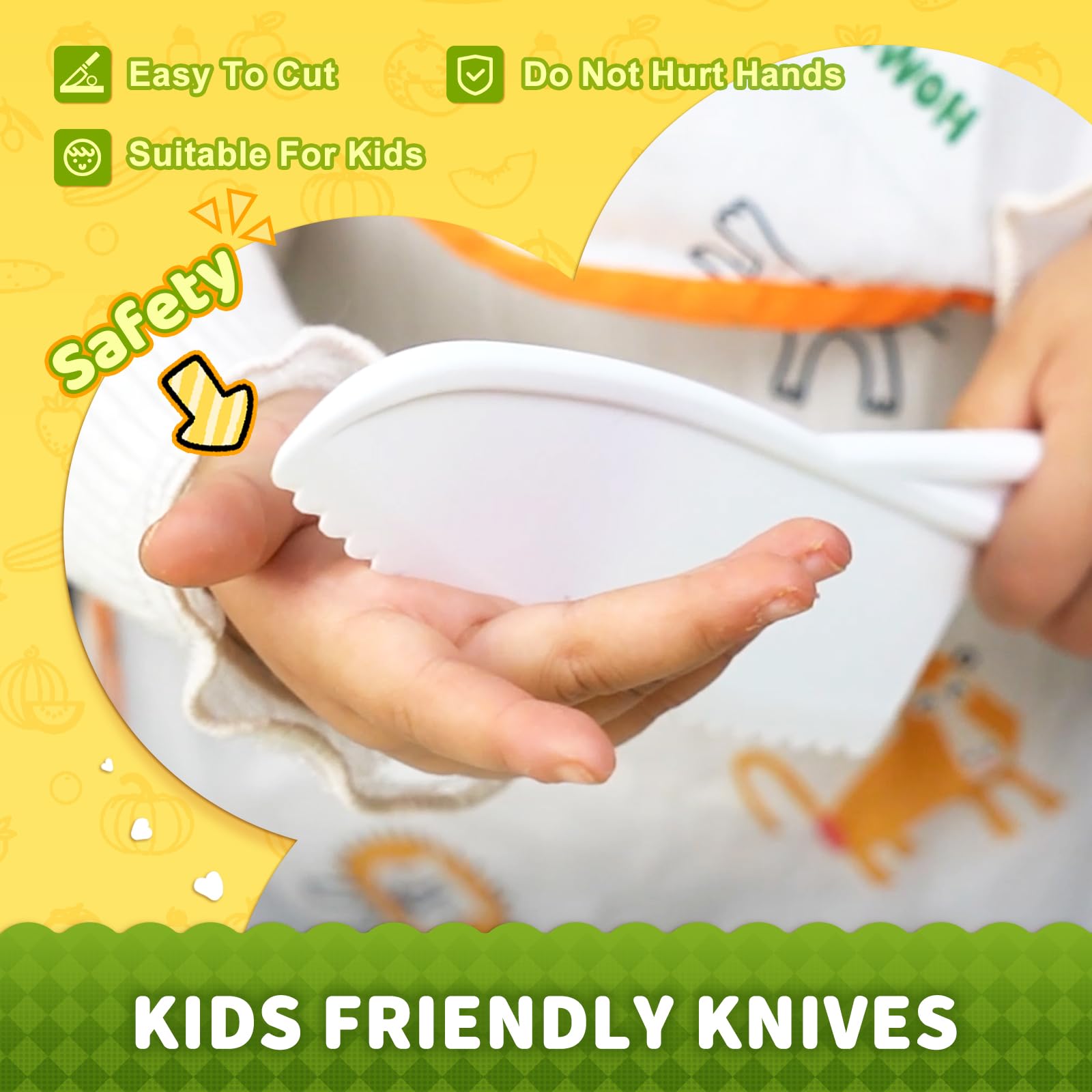 Yeeammk child-safe knife designed for real cooking participation and safety.