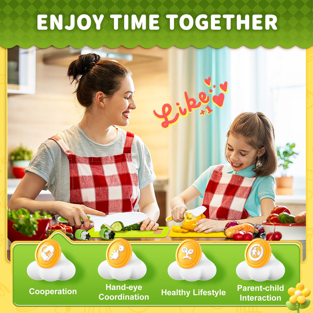 Yeeammk colorful Montessori-inspired utensils encourage early motor skill practice.