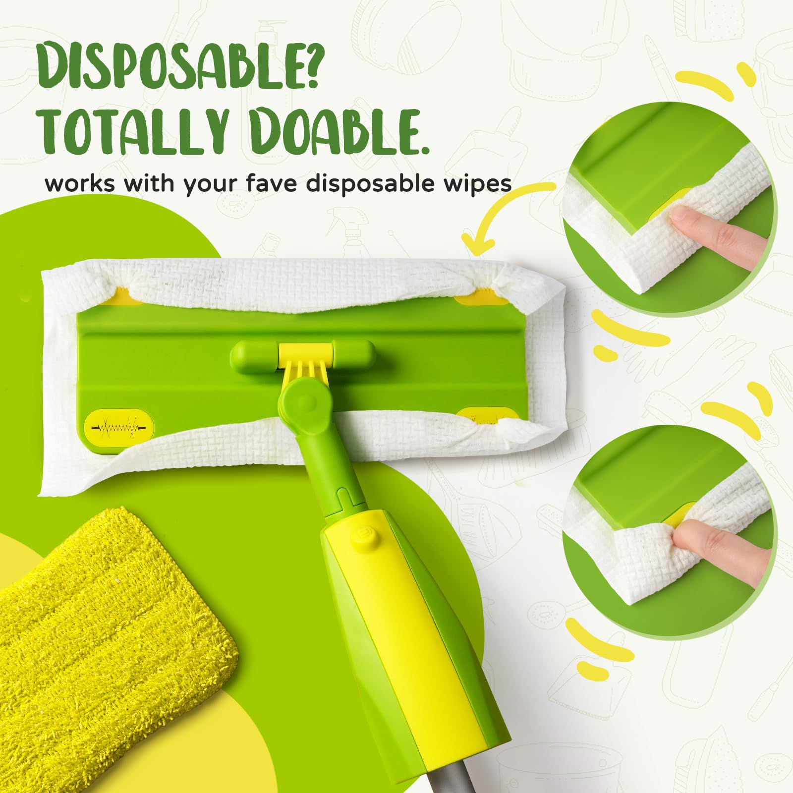 Yeeammk small-size cleaning set is lightweight yet sturdy for daily use