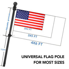 Yeesun rust-resistant coating protects the flag pole from corrosion