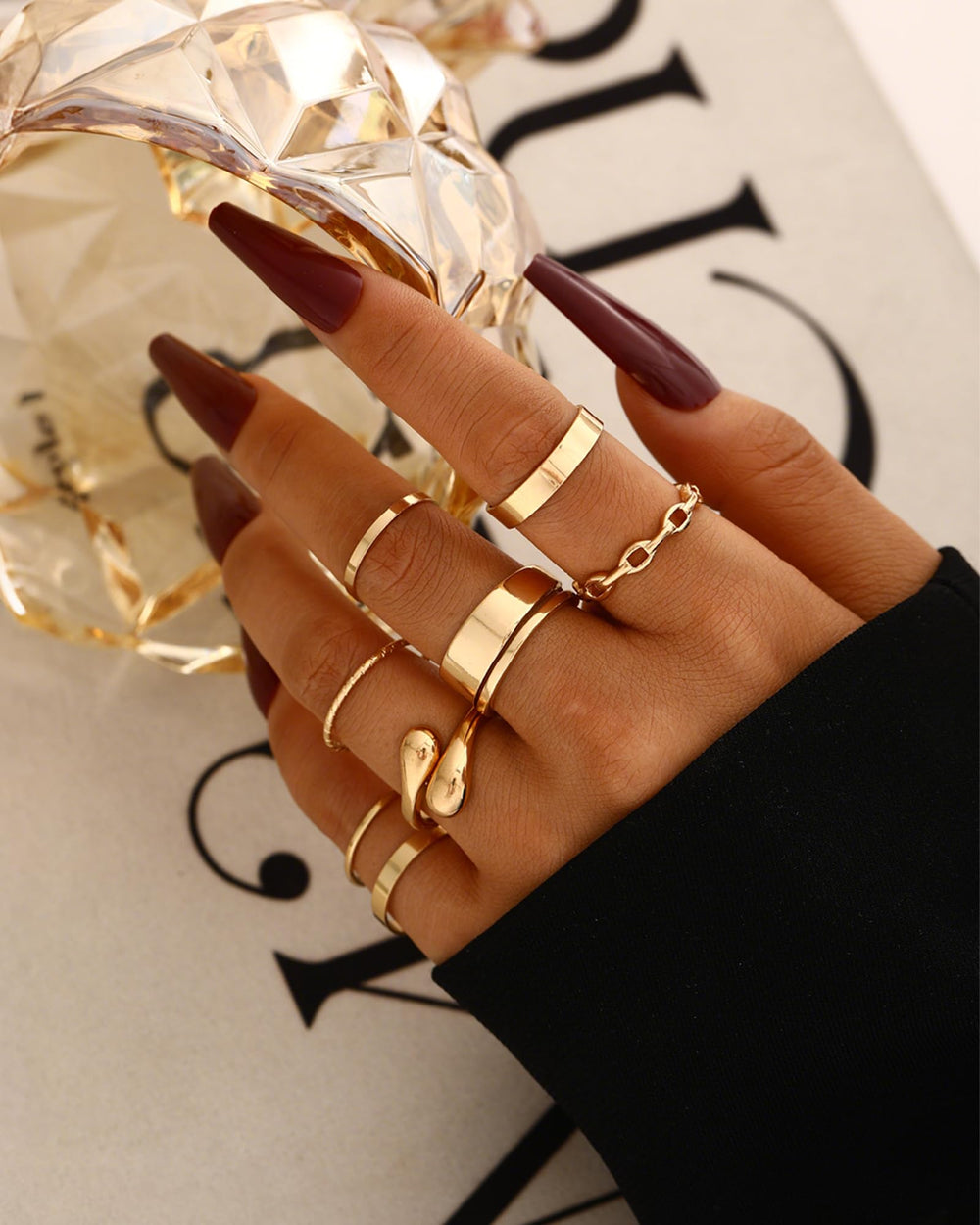 YEEZII stackable rings for mix-and-match personal flair