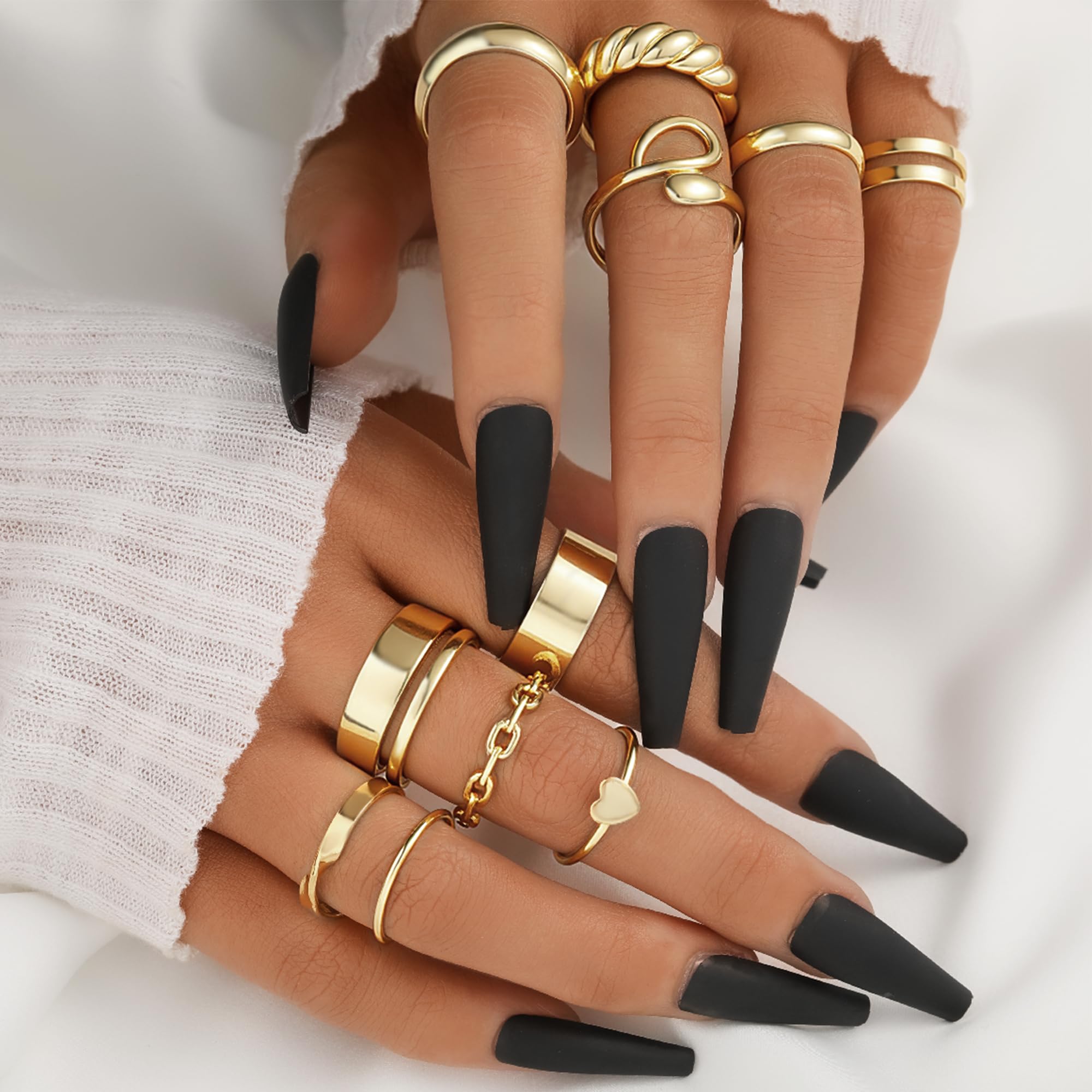 Dainty chunky YEEZII rings showcased for everyday wear