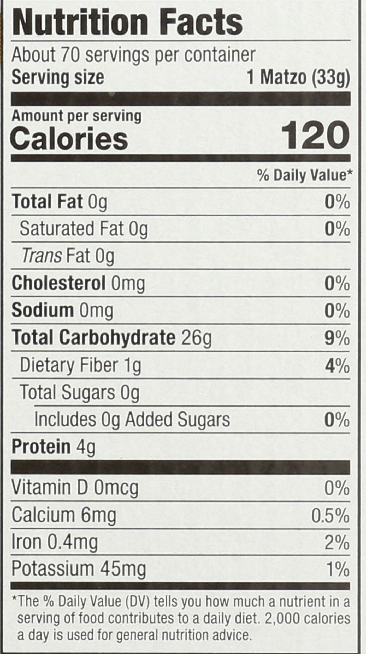 Yehuda Passover matzos box interior showing 1 lb portions