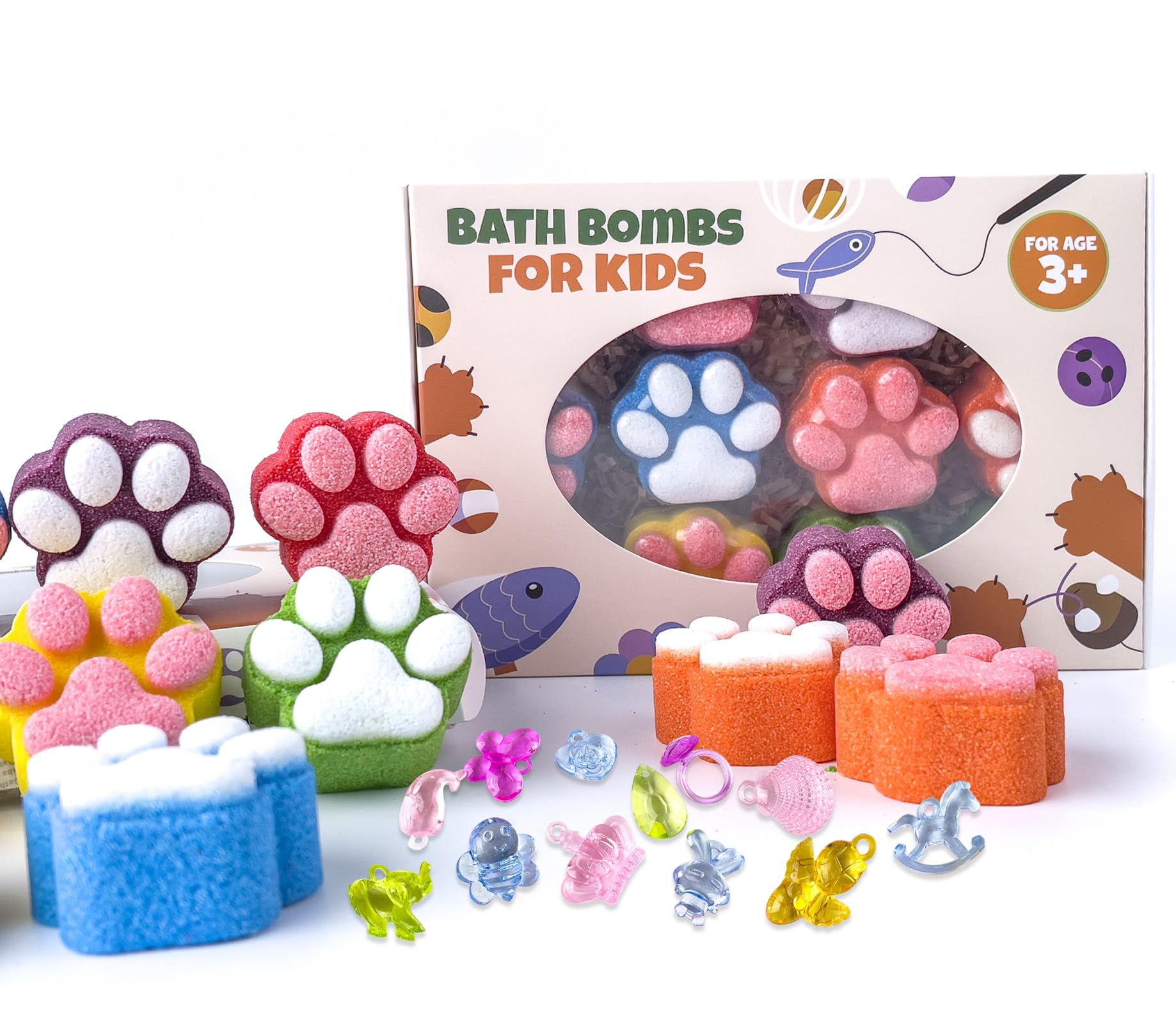 Yekery Paw Bath Bombs are skin-safe and easy to clean after use.