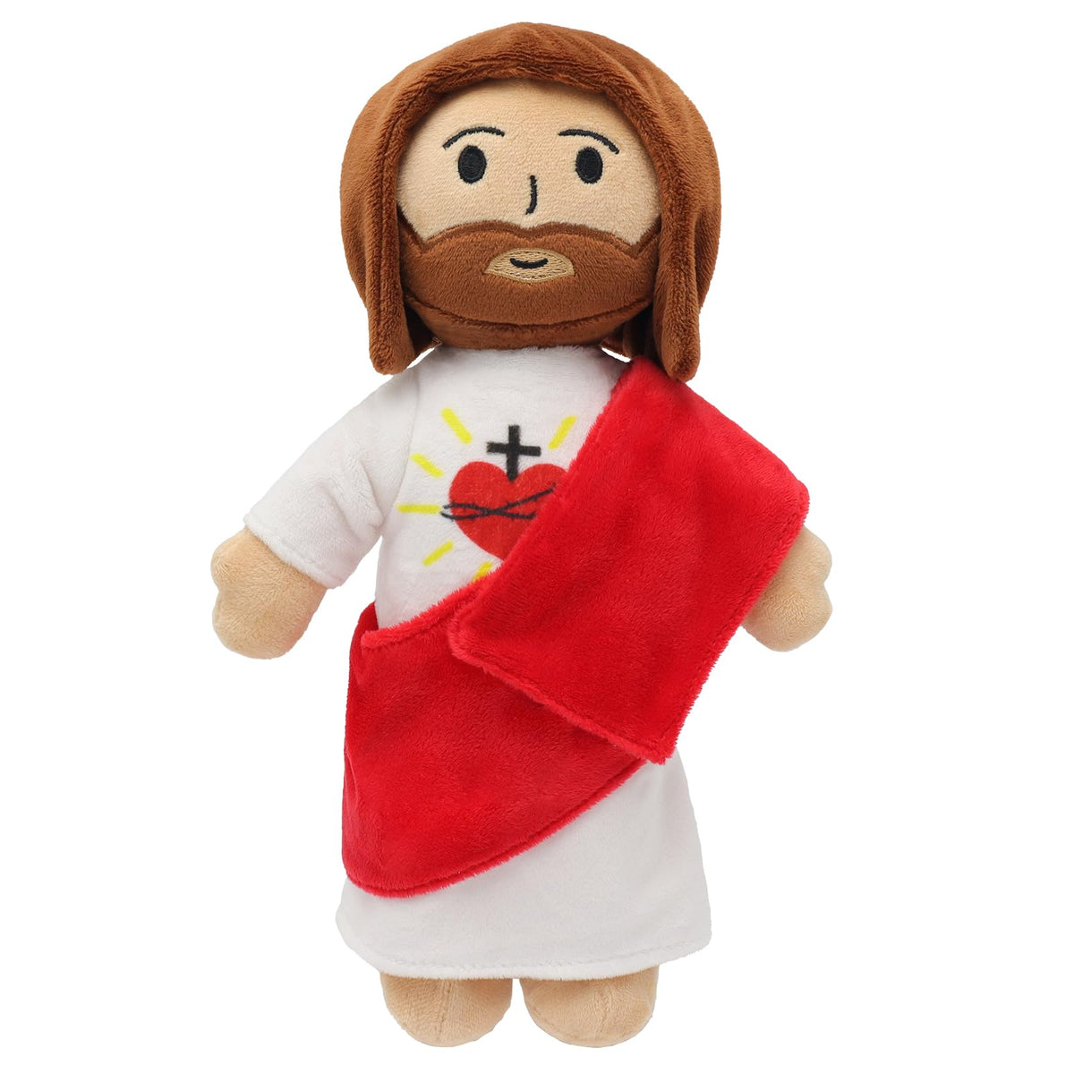 Yelakey 13-inch Jesus plush toy offers comforting hugs.