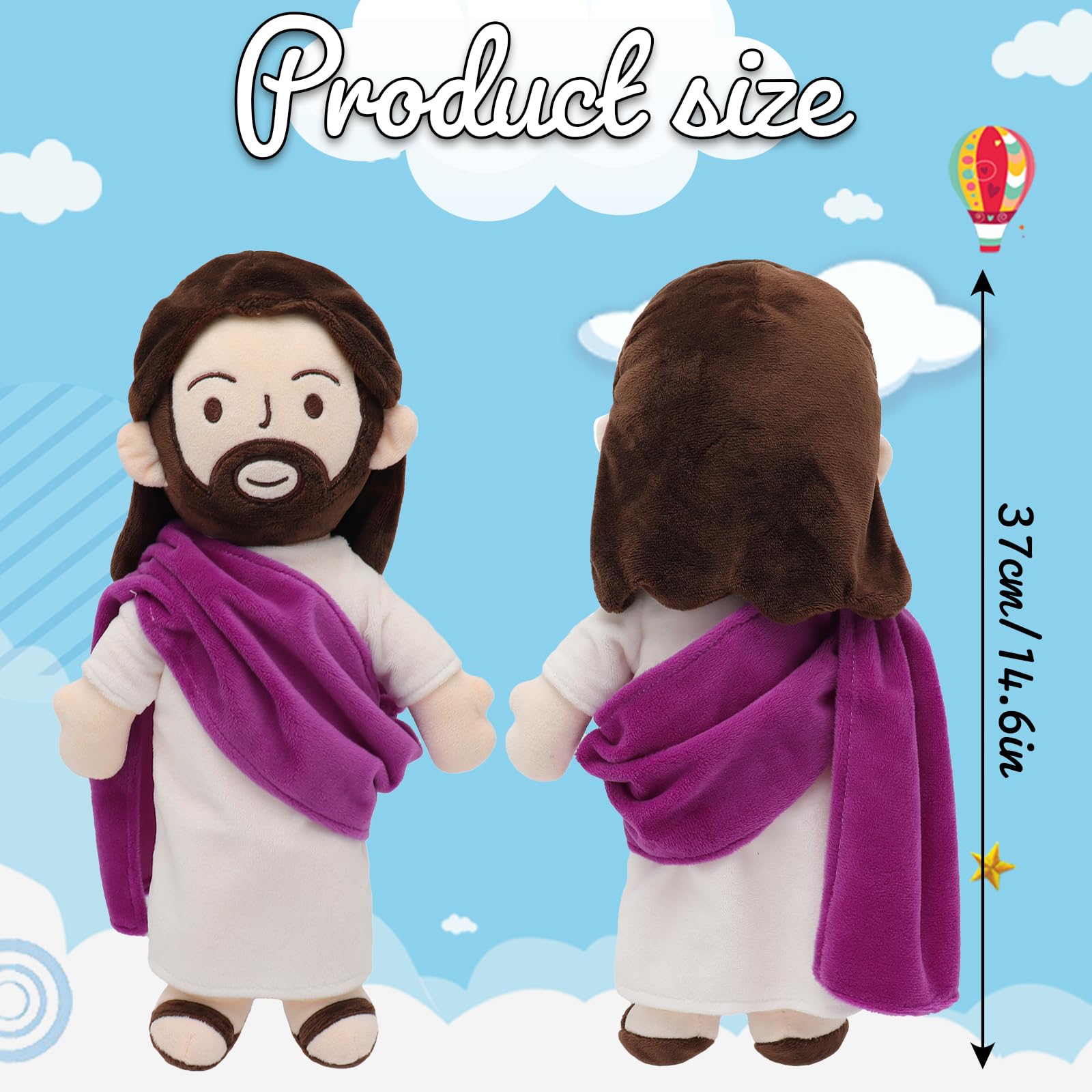Yelakey Jesus plush 13inch Easter gift idea for kids.