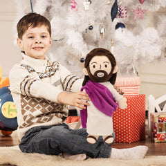 Yelakey Jesus plush 13inch PP cotton filling, safe for gentle play.