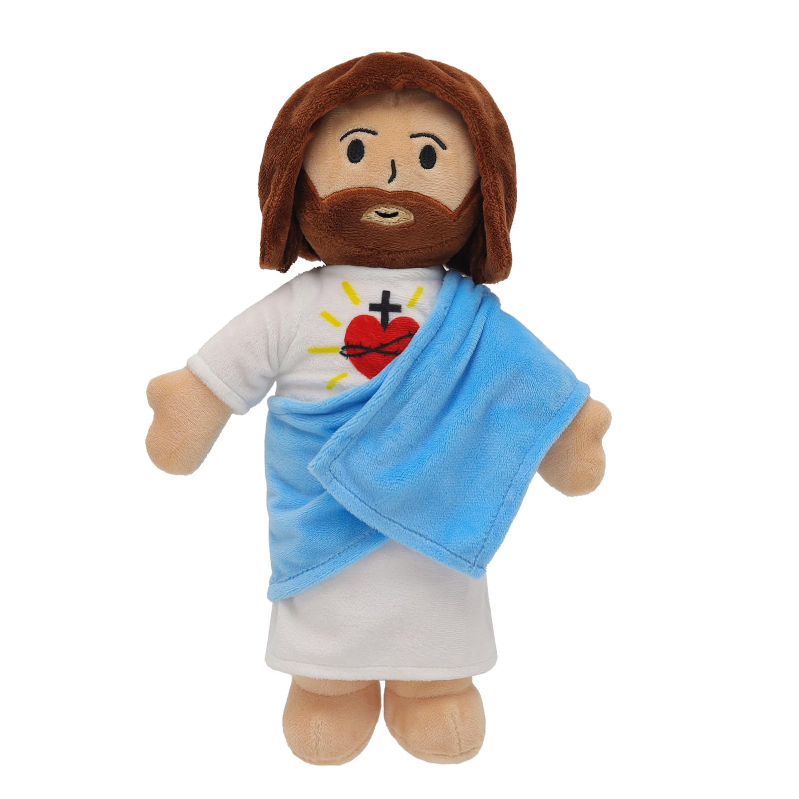 Yelakey Jesus plush 13-inch cuddle companion for bedtime.