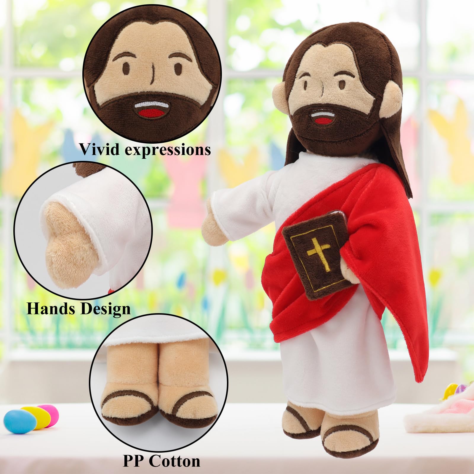 Yelakey Jesus Plush ideal Easter gift for kids and families.