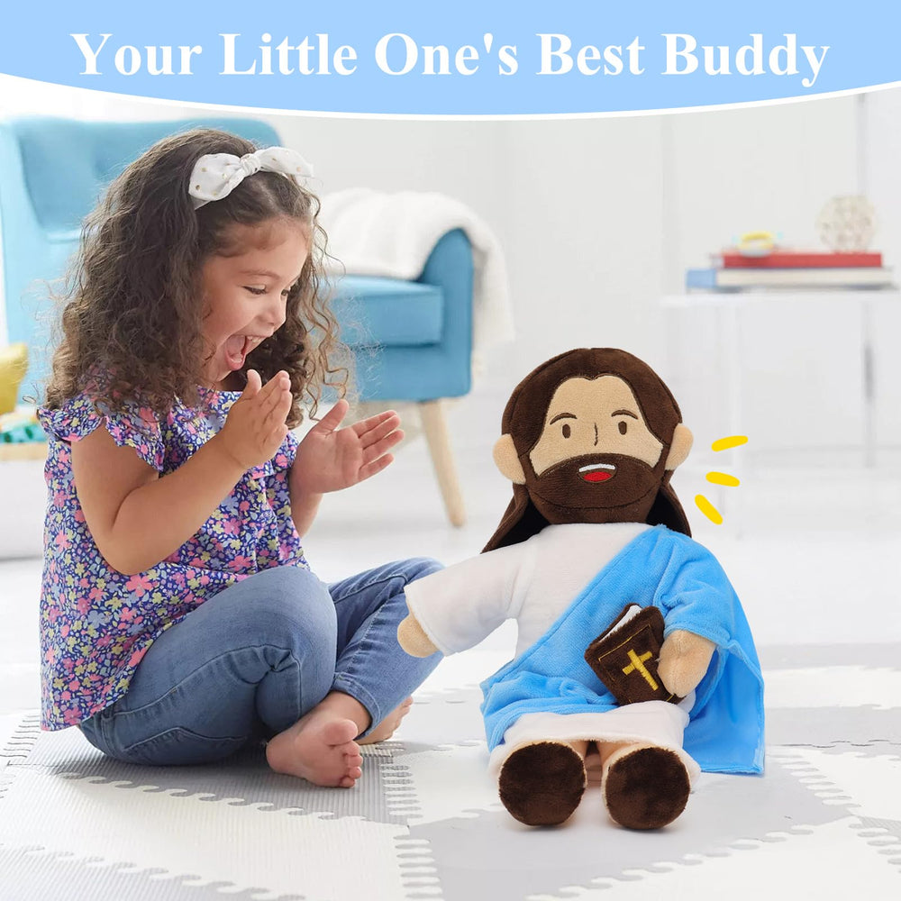 Yelakey Jesus Plush Easter gift-ready packaging for church events.