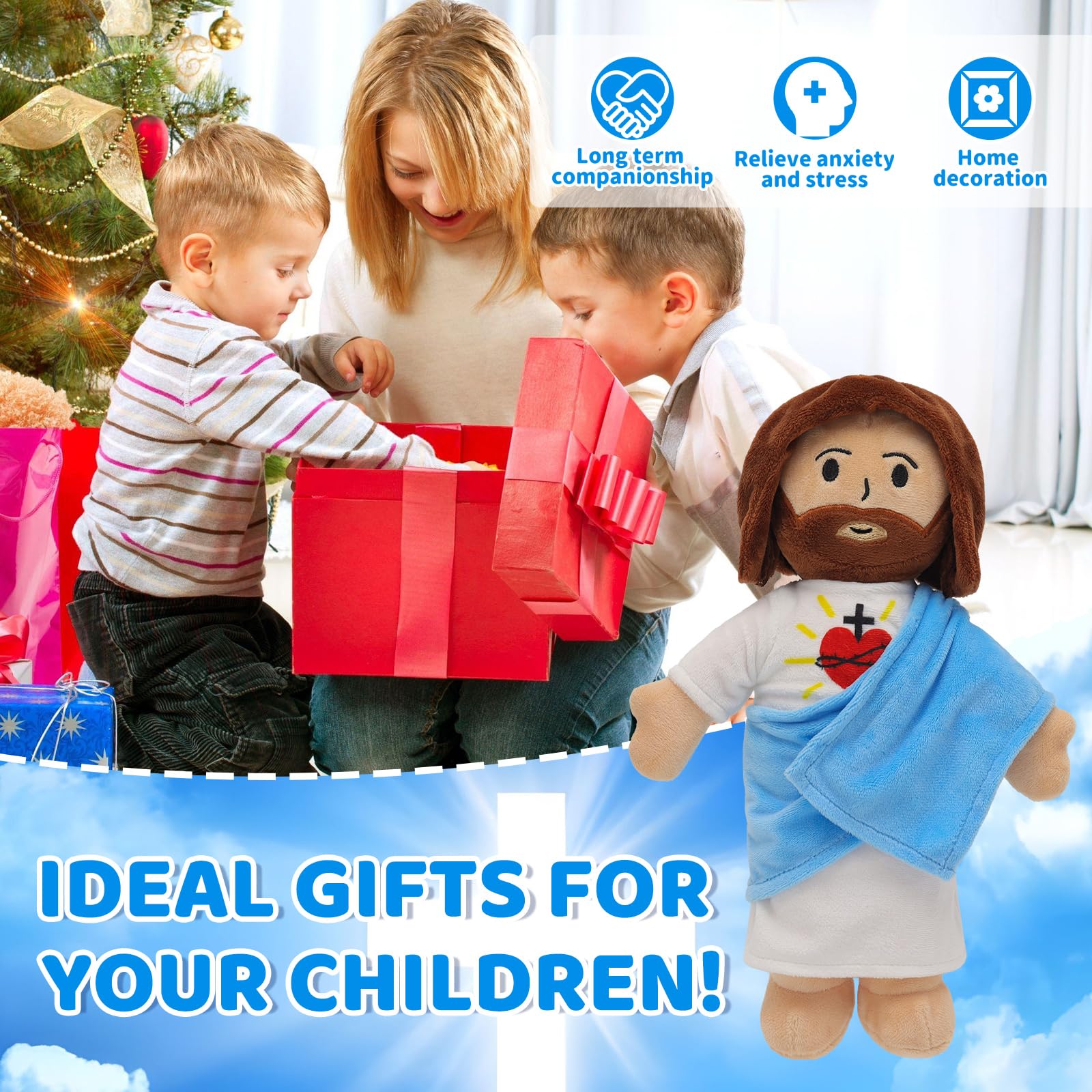 Yelakey Jesus plush for Easter keepsake and bedtime routines.