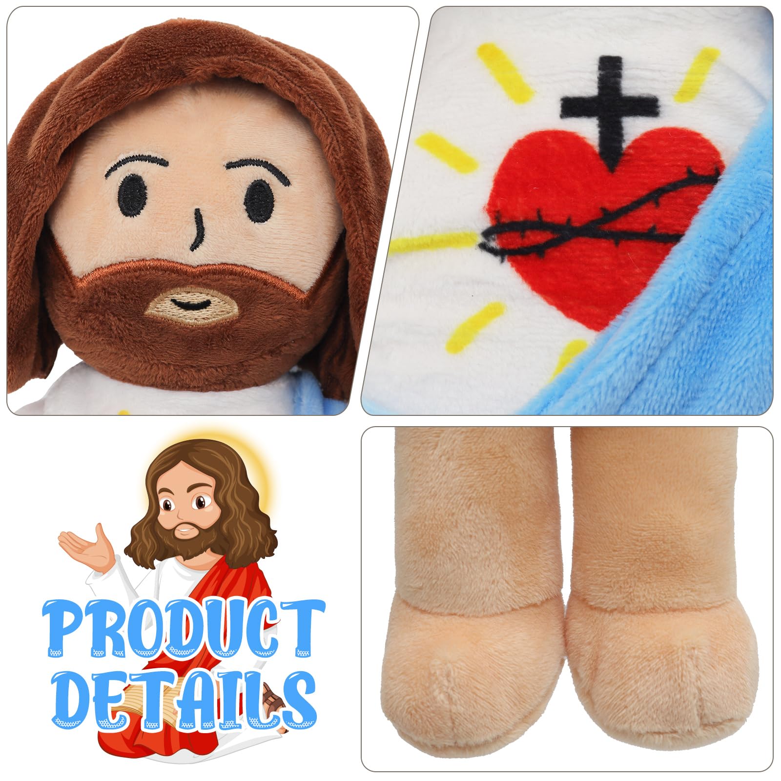 Yelakey Jesus plush toy for Sunday school and gifts.