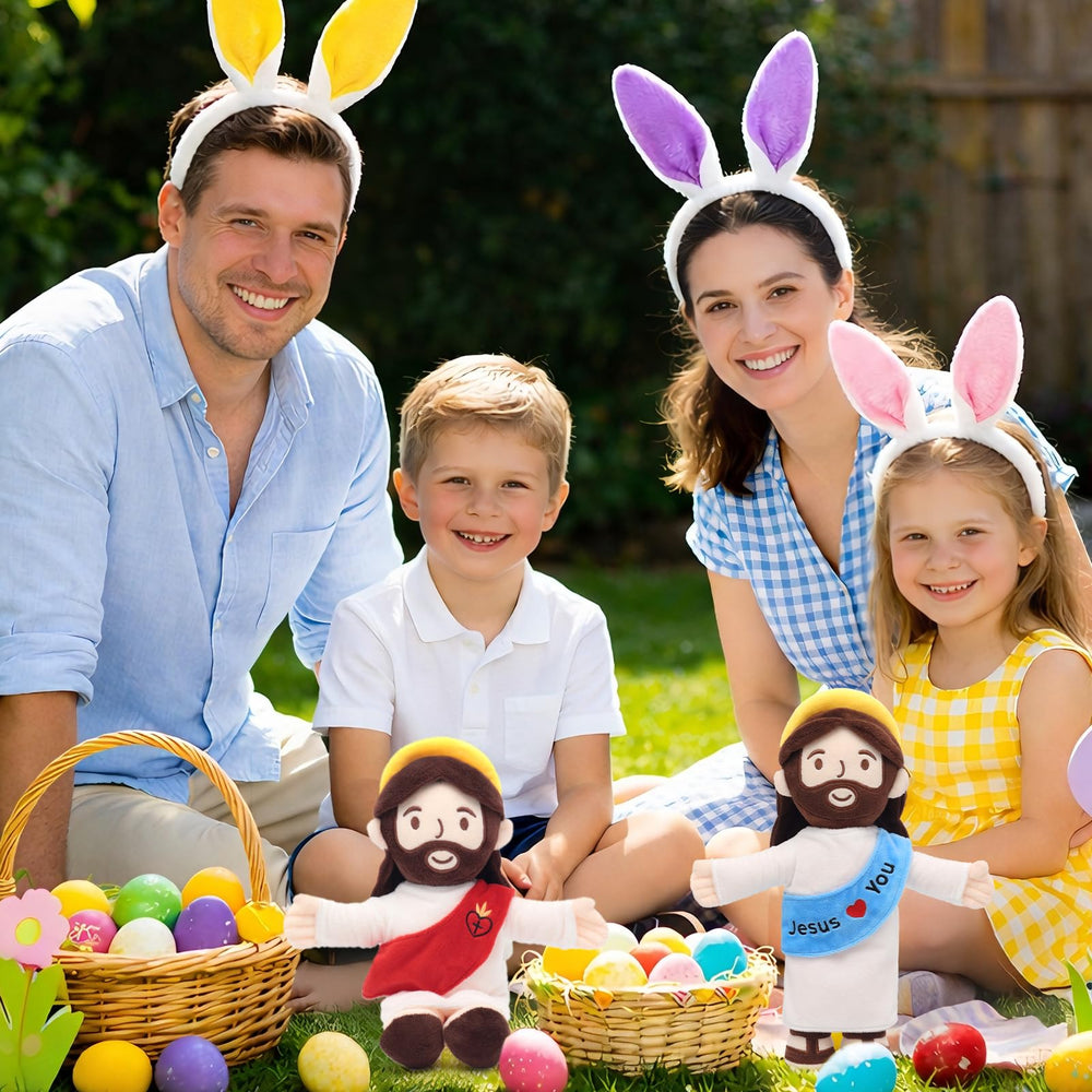 Yelakey Jesus Plush with safe cotton filling for durable, comforting cuddles