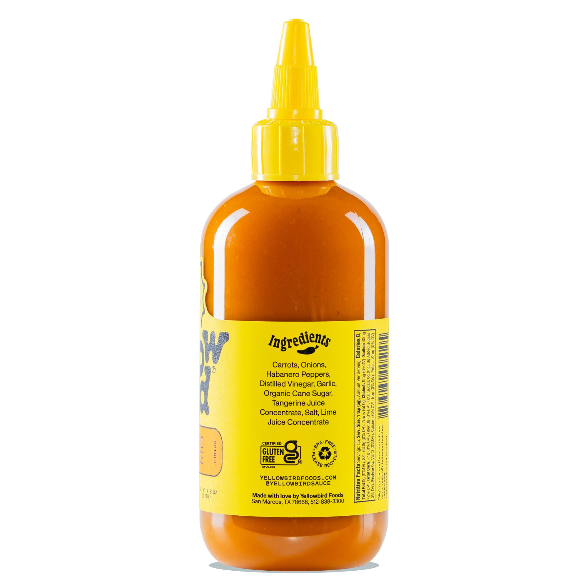 Yellowbird ingredients close-up highlights fresh produce that backs a brighter, more flavorful sauce.
