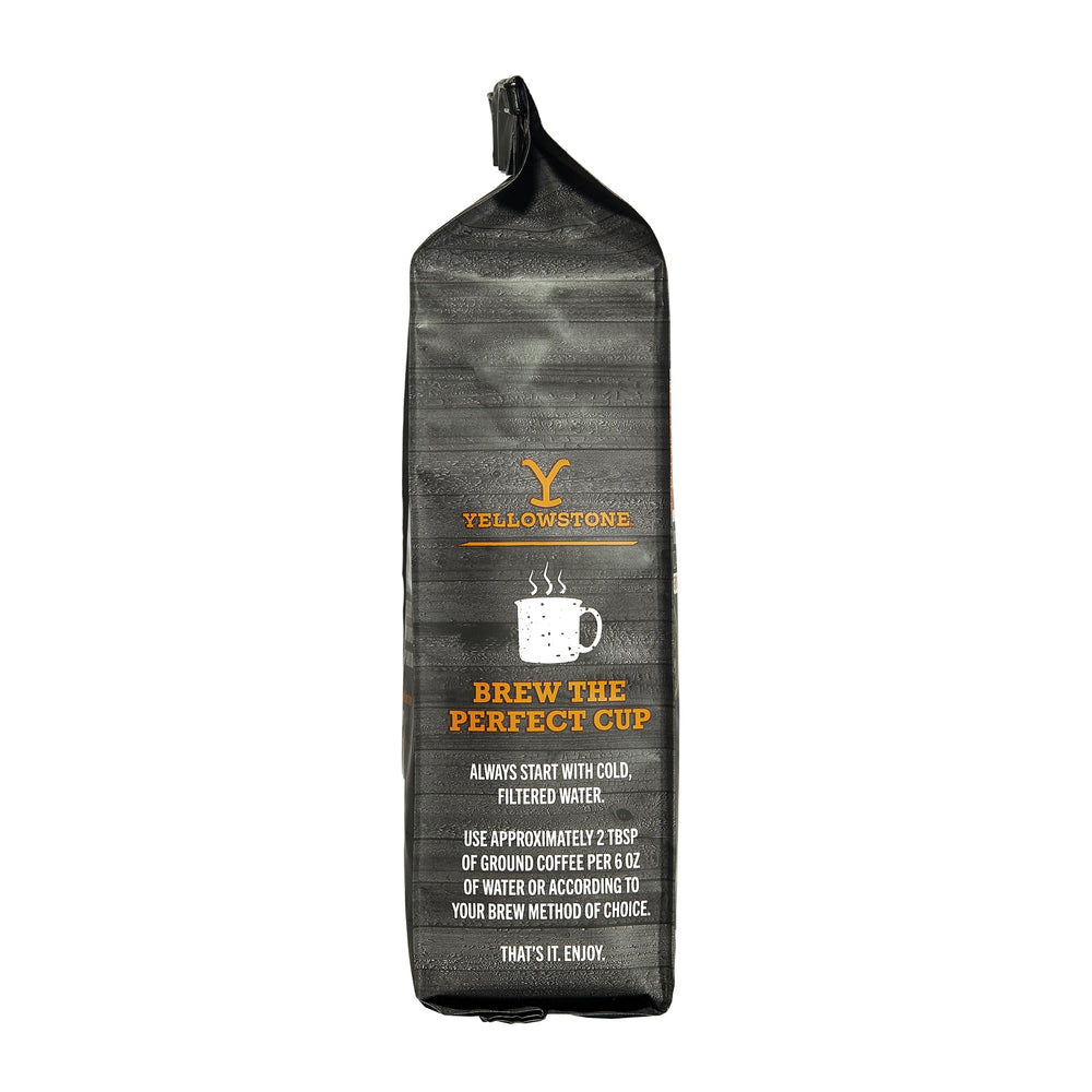 Yellowstone Maple Bourbon beans close-up, highlighting quality roast and aroma.