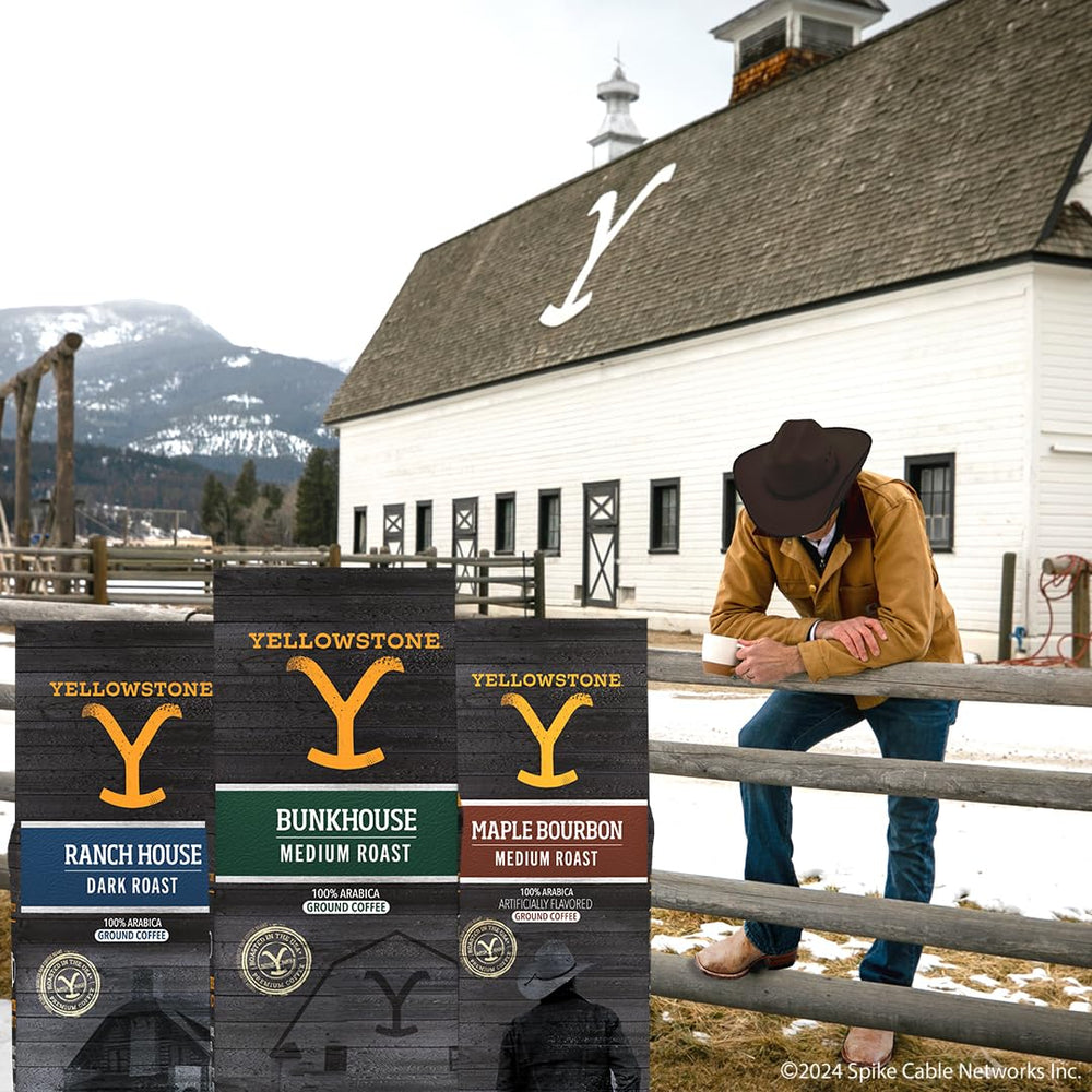 Roasted Yellowstone Maple Bourbon beans glow with caramel and warmth.