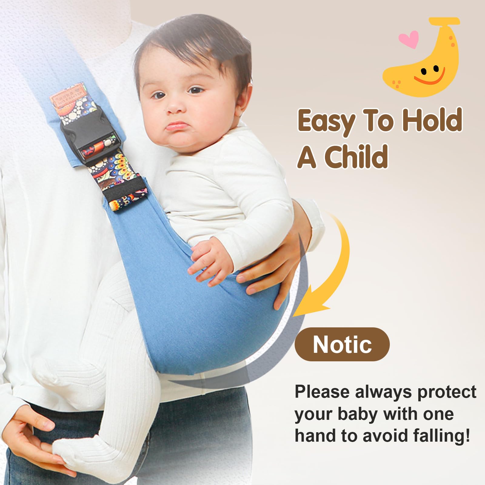 Yemyig cotton fabric feels soft and breathable for baby and parent.