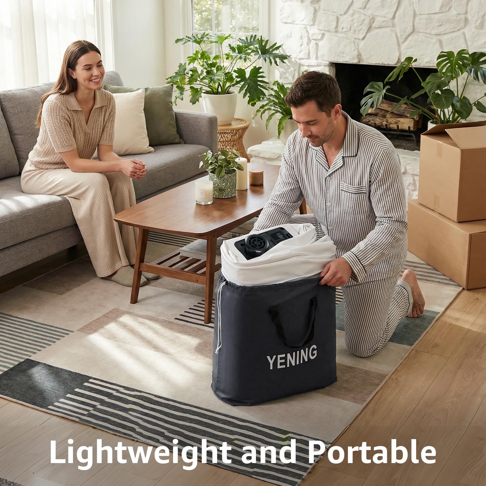 YENING 18-inch raised design creates a bed-like feel for easier entry