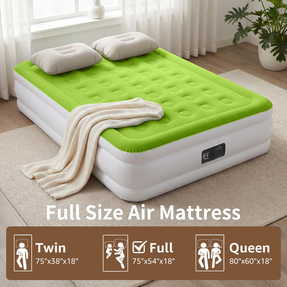 YENING air mattress coil system supports up to 800 lbs for stable sleep