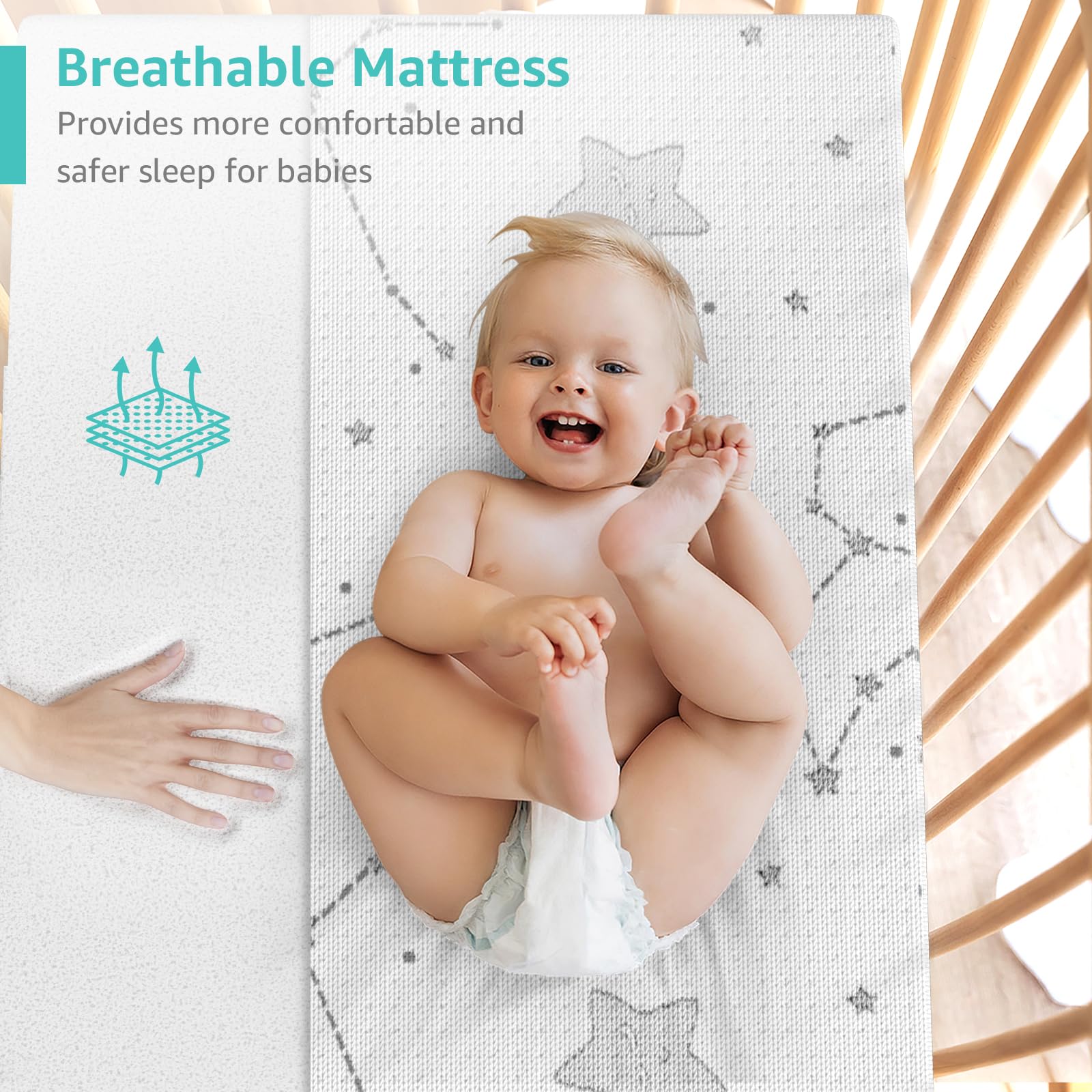 YENING thickness meets federal standards for safe play and sleep.