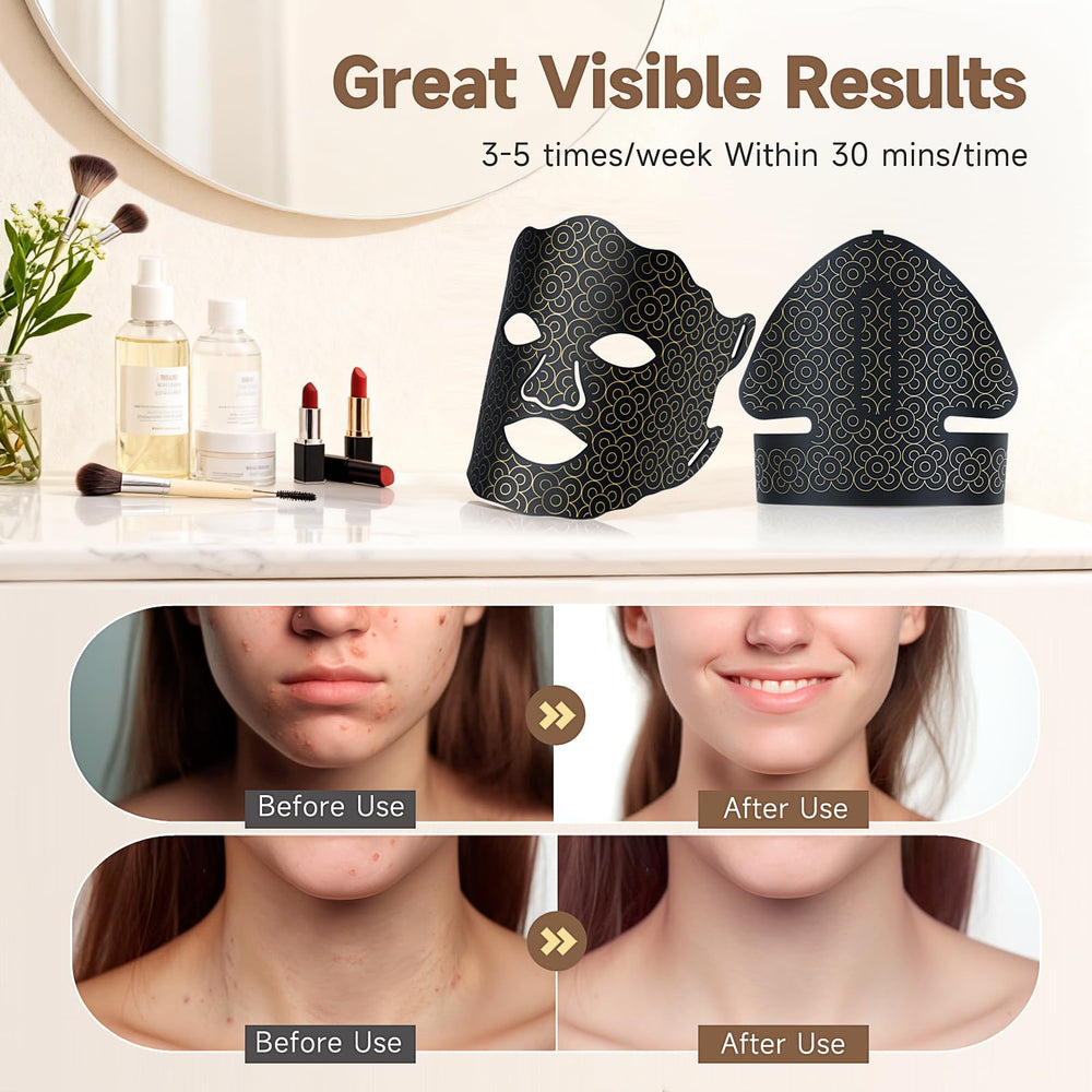 Yenjuty neck mask attachment for simultaneous face and neck care