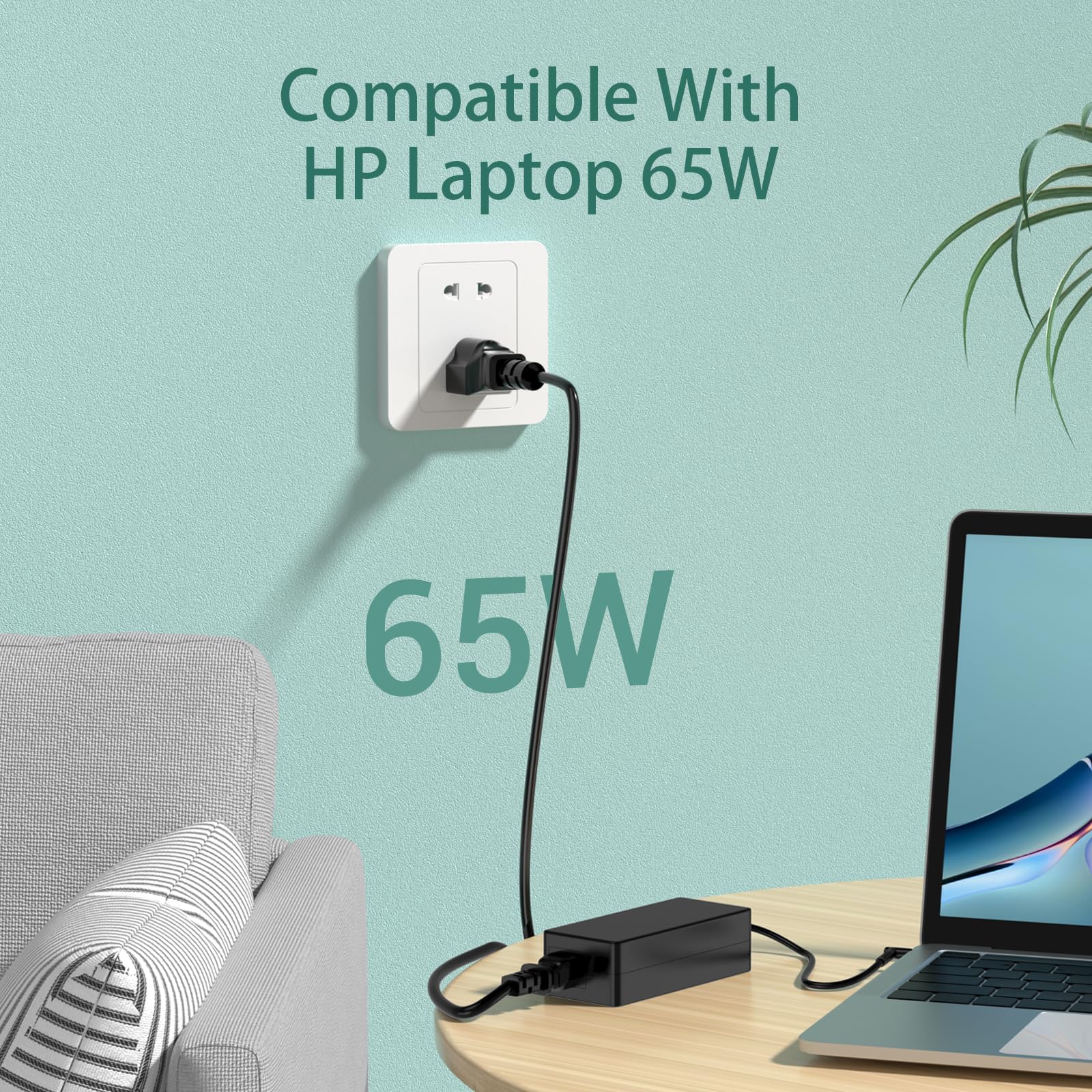 Yenyoh HP X360/Stream blue-tip charger enables flexible laptop compatibility